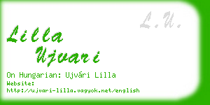 lilla ujvari business card