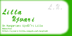 lilla ujvari business card